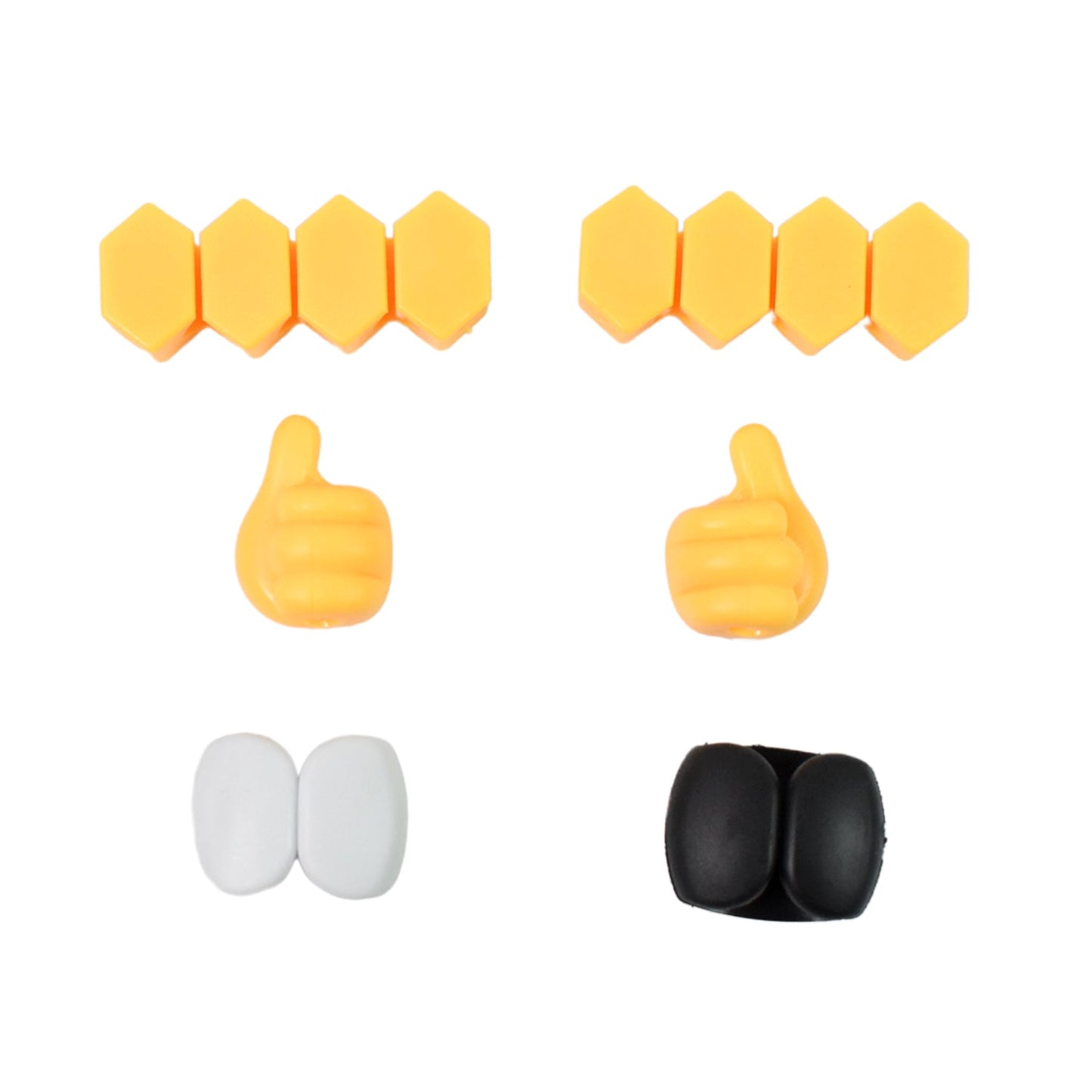 Self Adhesive Hooks For Cable Clips Desktop Cable Organizer (6 Pcs Set  Mix Design) Wukusy