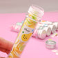 Portable Hand Washing Bath Flower Shape Paper Soap Strips In Test Tube Bottle