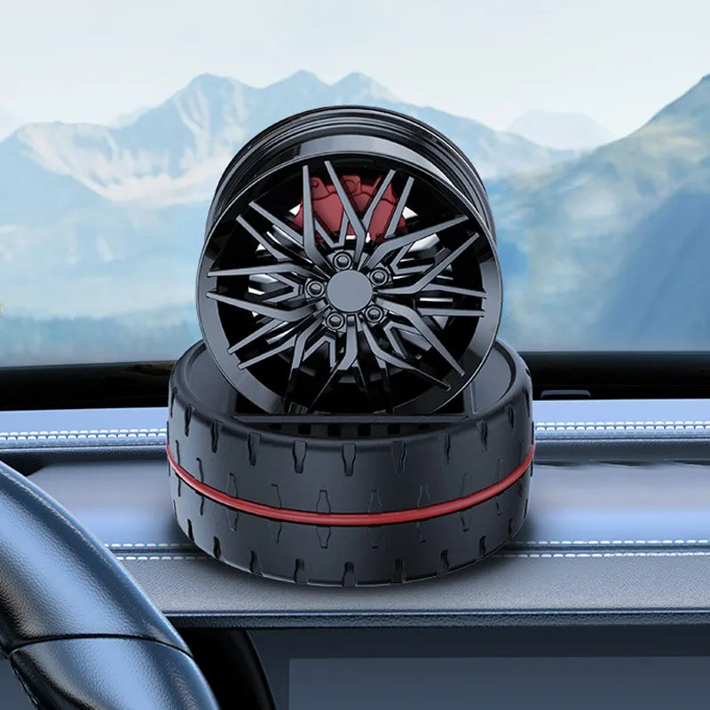 Luxury Alloy Wheel Car Freshener for Dashboard