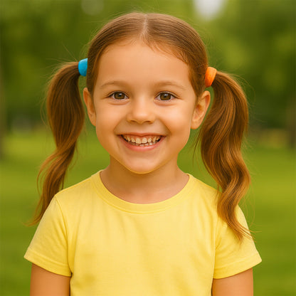 Seamless Soft Hair Elastics - (3 Pc / Set)