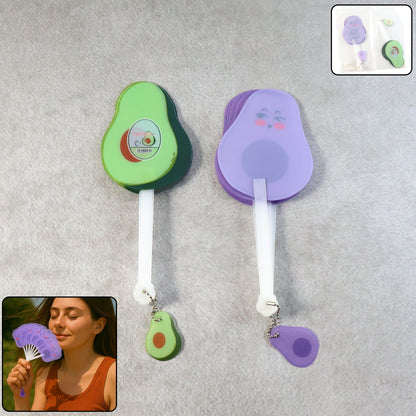 Foldable Pocket Fan with Keychain (1 Pc)