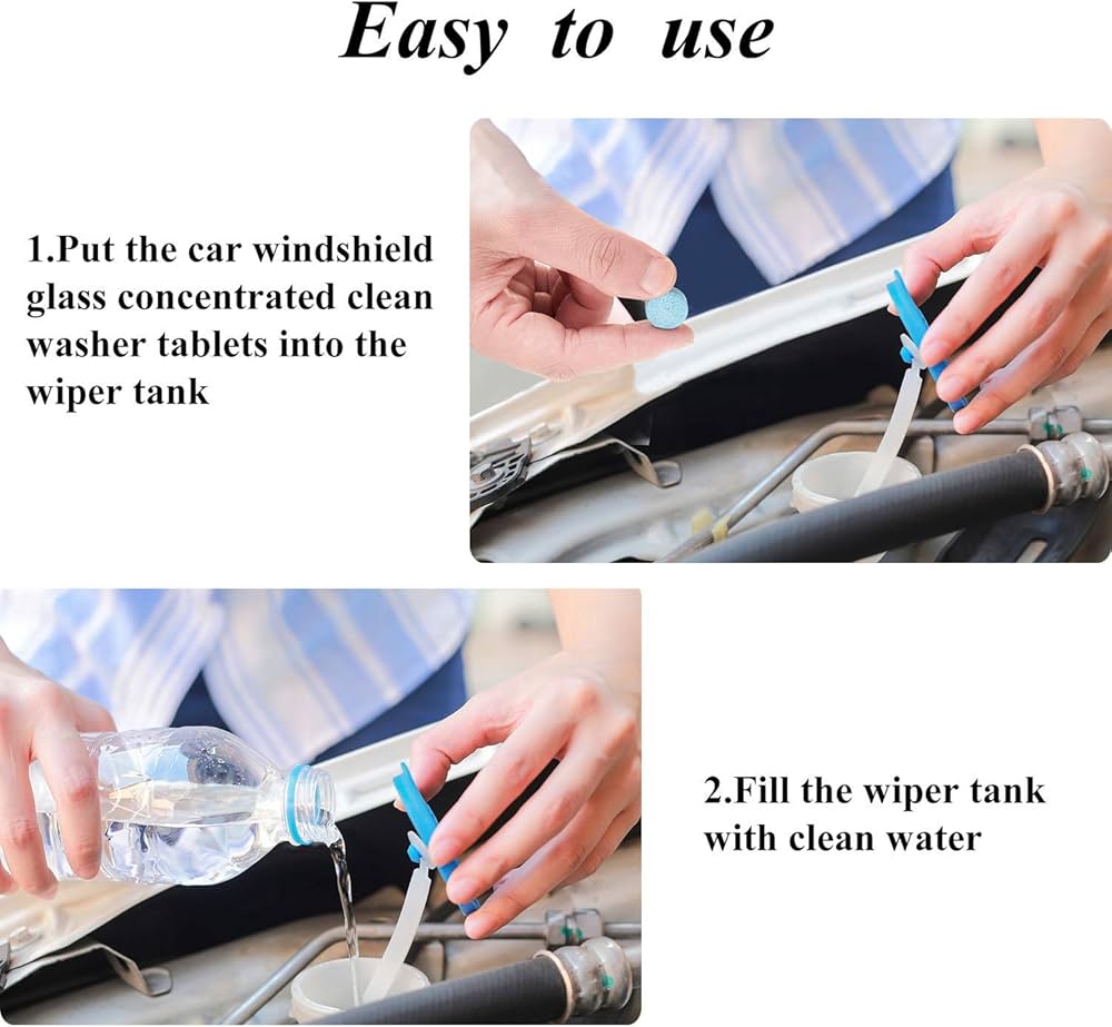 Car Safety & Cleaning Combo | Blind Spot Mirror, Interior Brush & Wiper Detergent shopbyte