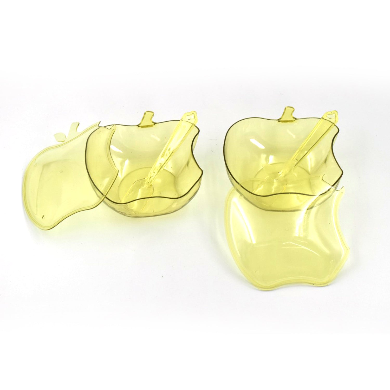 2752 Apple Shape Tray Bowl Used For Serving Snacks And Various Food Stuffs. Wukusy