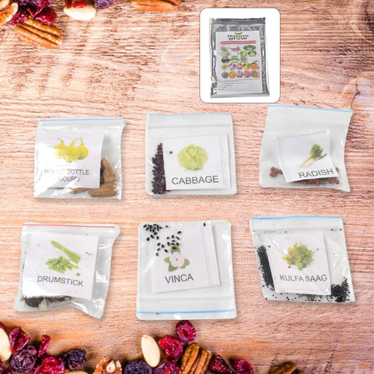 20 Varieties Of Vegetable  Flower Seeds Combo (1 Pkt.  20 Varieties) Wukusy