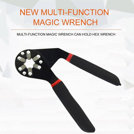9062 Multi-function Hexagon Universal Wrench Adjustable Bionic Plier Spanner Repair Hand Tool (Small) Single Sided Bionic Wrench Household Repairing Wrench Hand Tool Wukusy