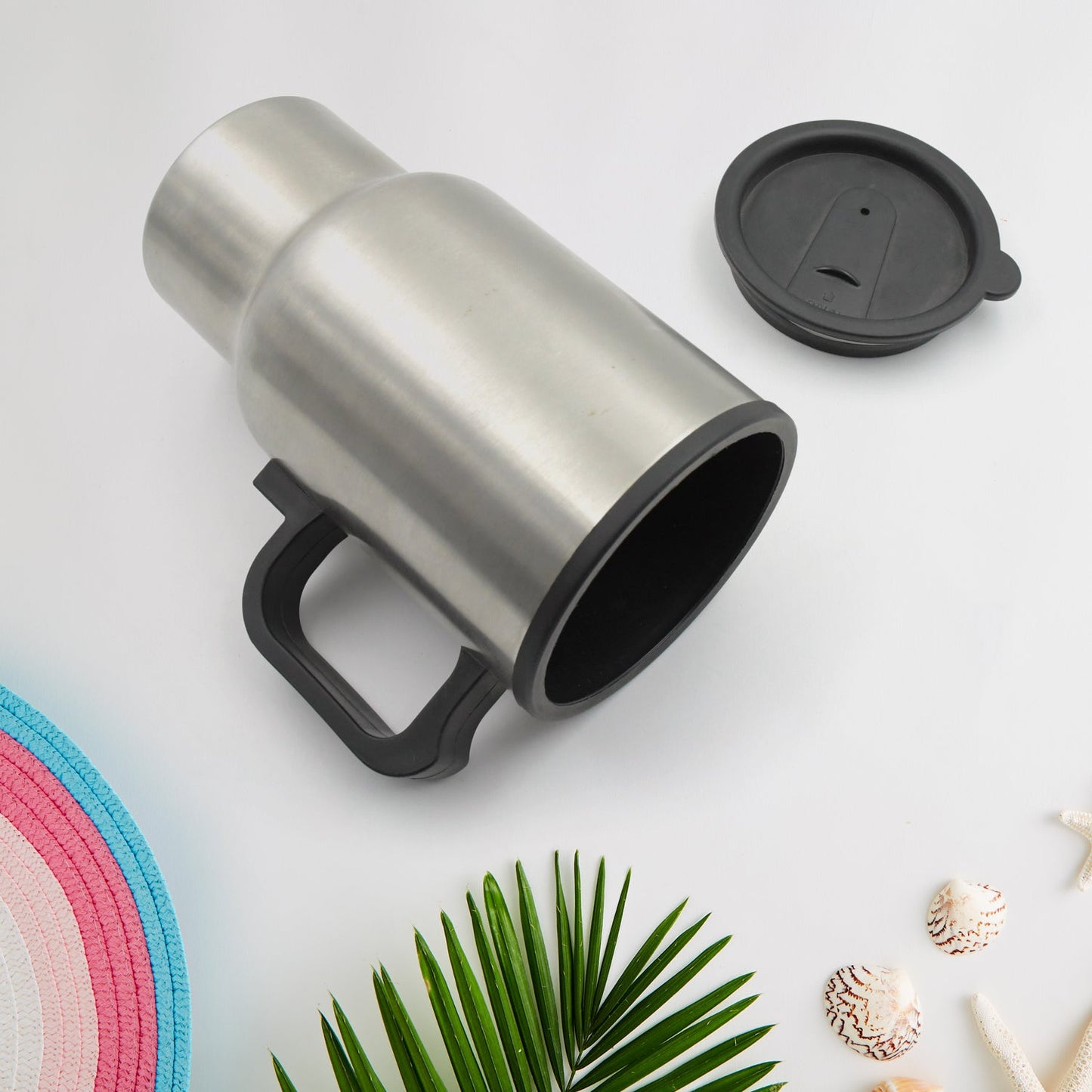 551 -12v Car Charging Electric Kettle Mug (Silver) Wukusy