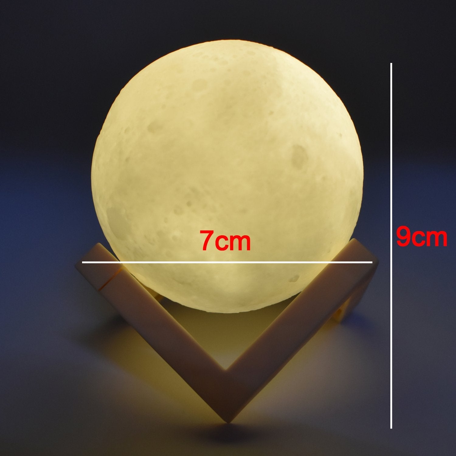 6031 3d Power Moon Lamp With Touch Control Adjust Brightness Wukusy