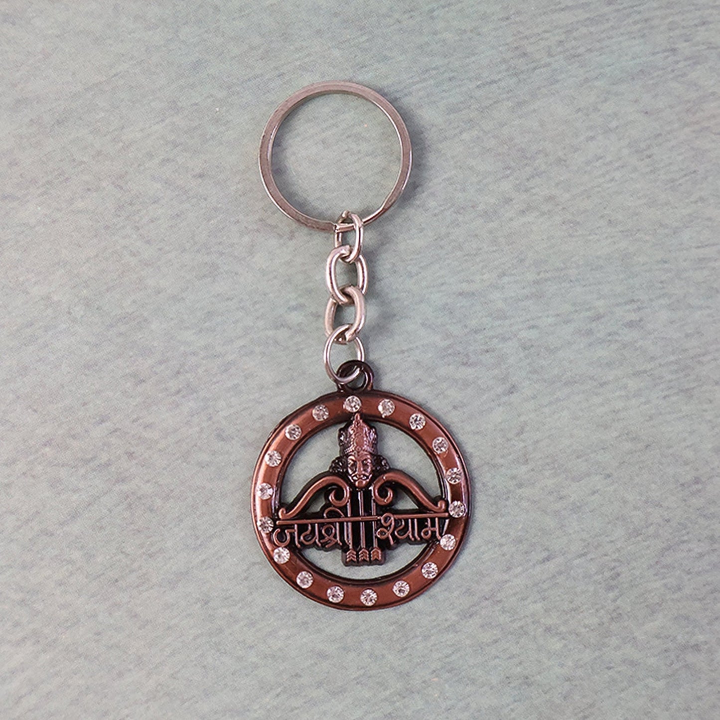 Decorative Metal “Jai Shree Shyam” Keychain (1 Pc)