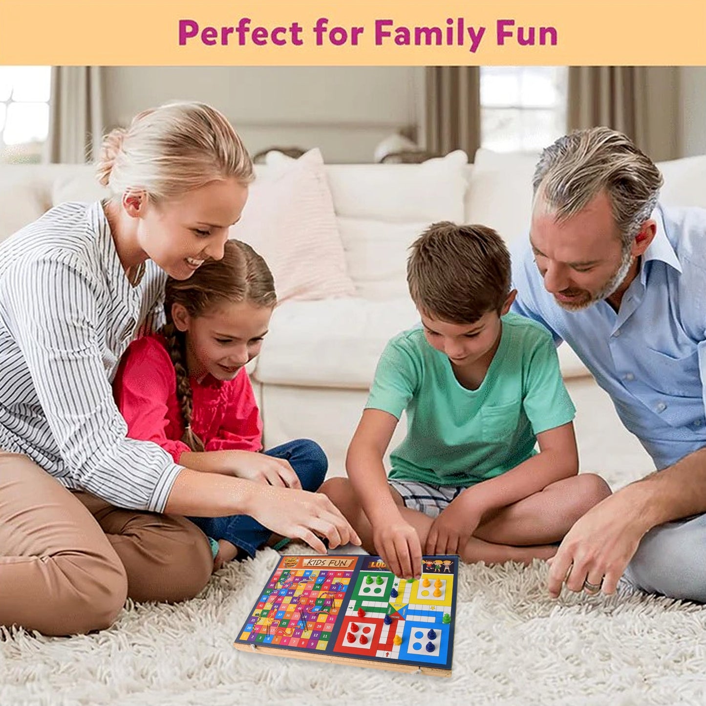 Wooden Board Game Set – Ludo, Snakes & Ladders, and Desktop Football (3-in-1)