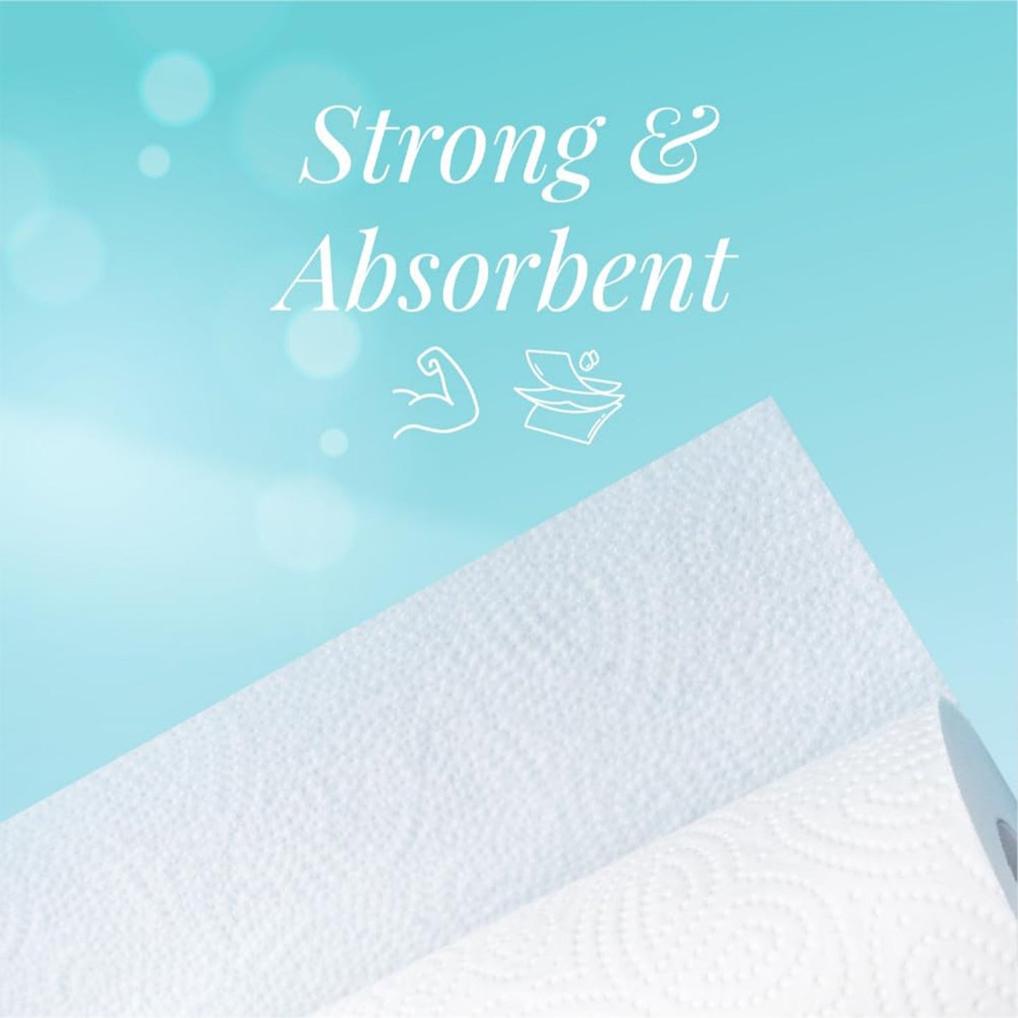 Freshee Super-Absorbent Kitchen Roll 4-in-1 Paper (4 Rolls × 60 Sheets = 240 Sheets)