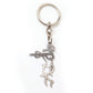 Devotional Krishna Flute Metal Keychain
