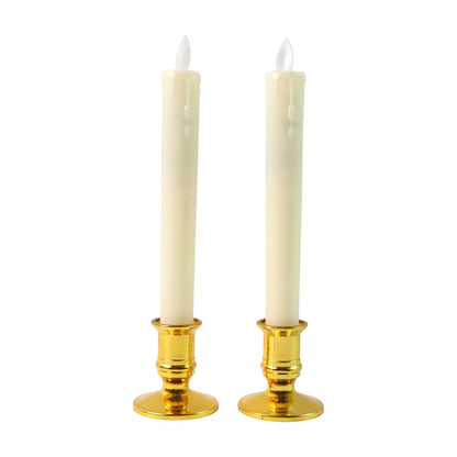 Set of 2 LED Flameless Taper Candles