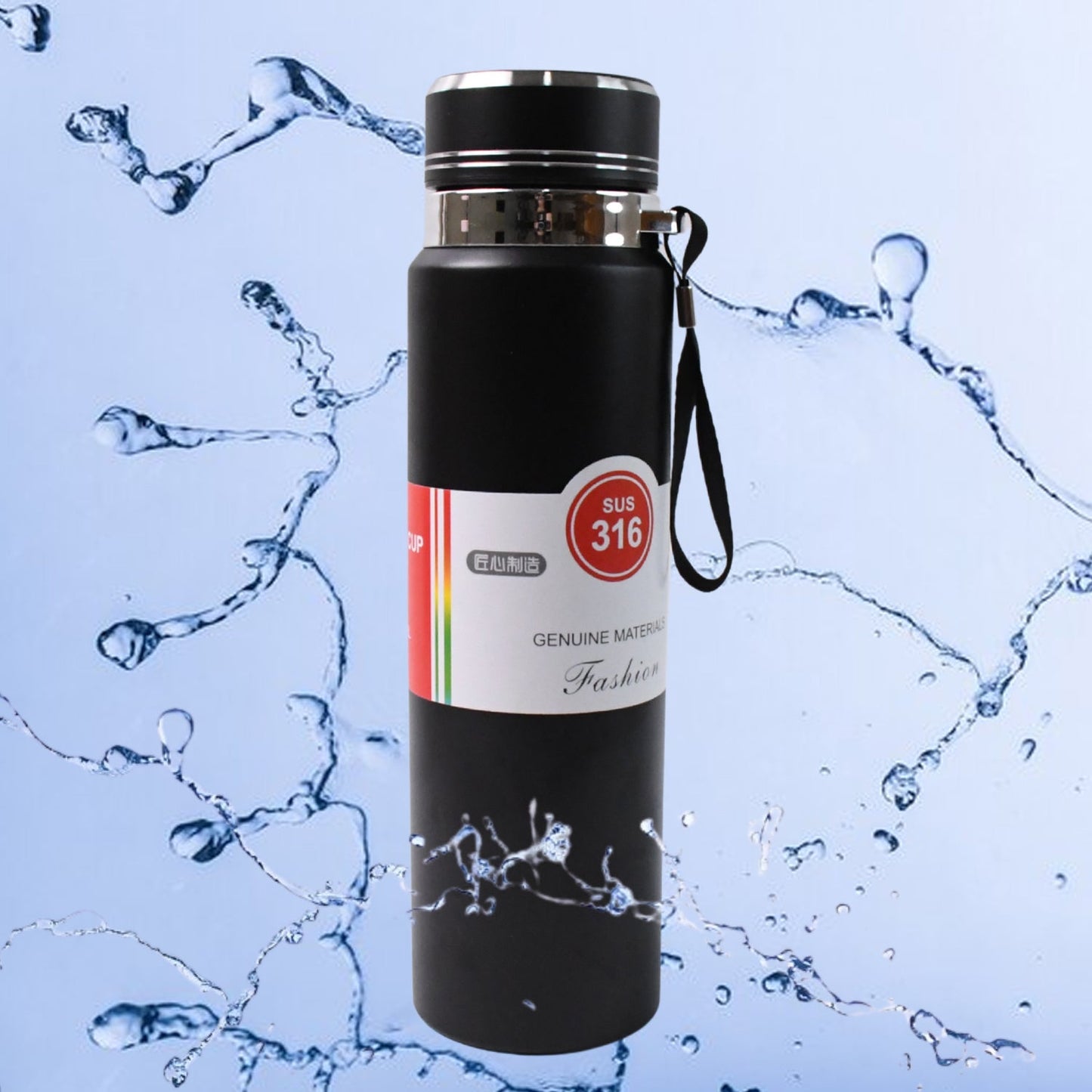 Stainless Steel Double Wall Insulation Water Bottle (1000 Ml) Wukusy
