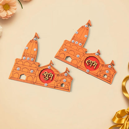 Subh Labh Temple Design Wall Sticker