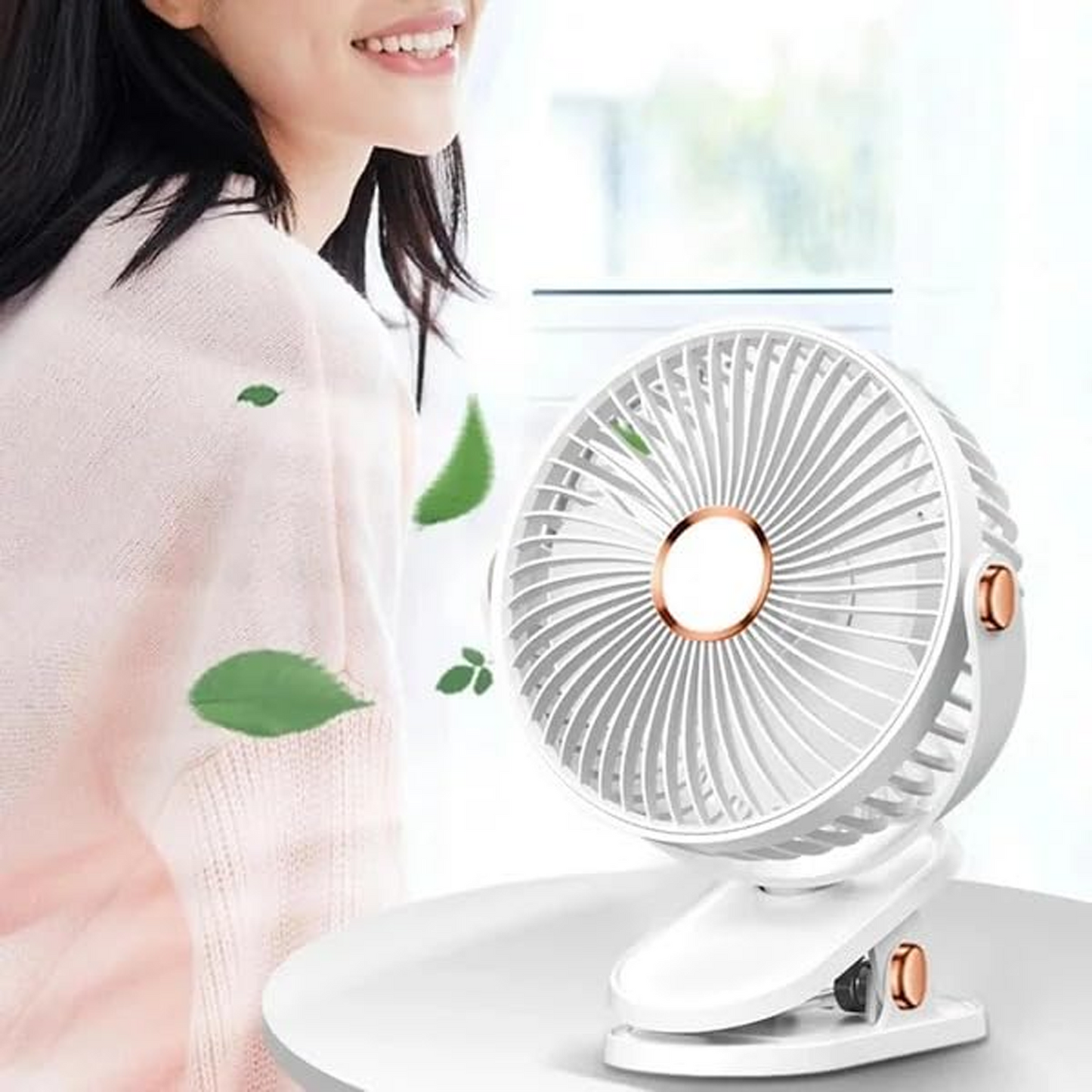 Portable Mini Fan with Clip Stand (1 Pc)
