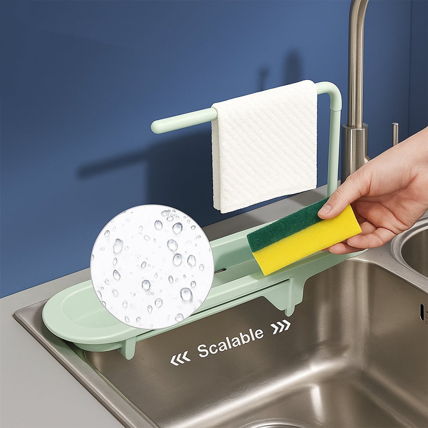 Plastic Telescopic Sink Storage Rack