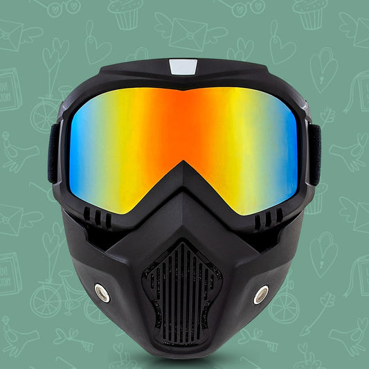 Motorcycle Goggles Off-road Helmet Goggles Windproof Glasses Goggles Mask (1 Pc) Wukusy