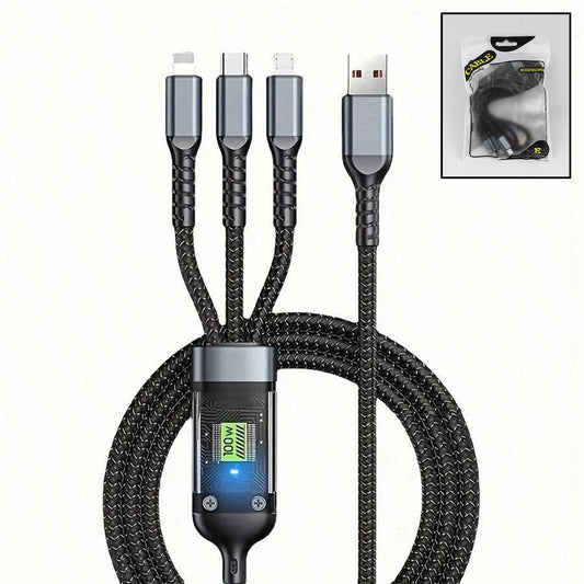 3-in-1 Super Fast Charging Cable 100w Wukusy