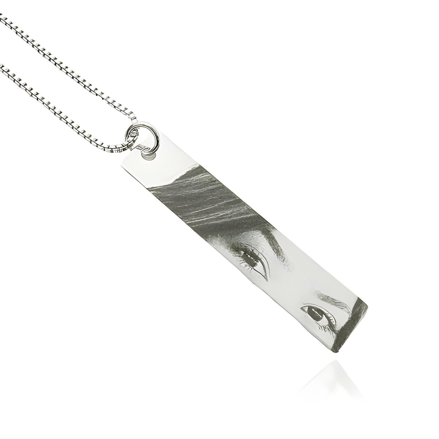 Custom Engraved Eye Pendant Necklace - Personalized Jewelry For Women  Unique Photo Pendant Gift For Birthdays  Anniversaries Wukusy
