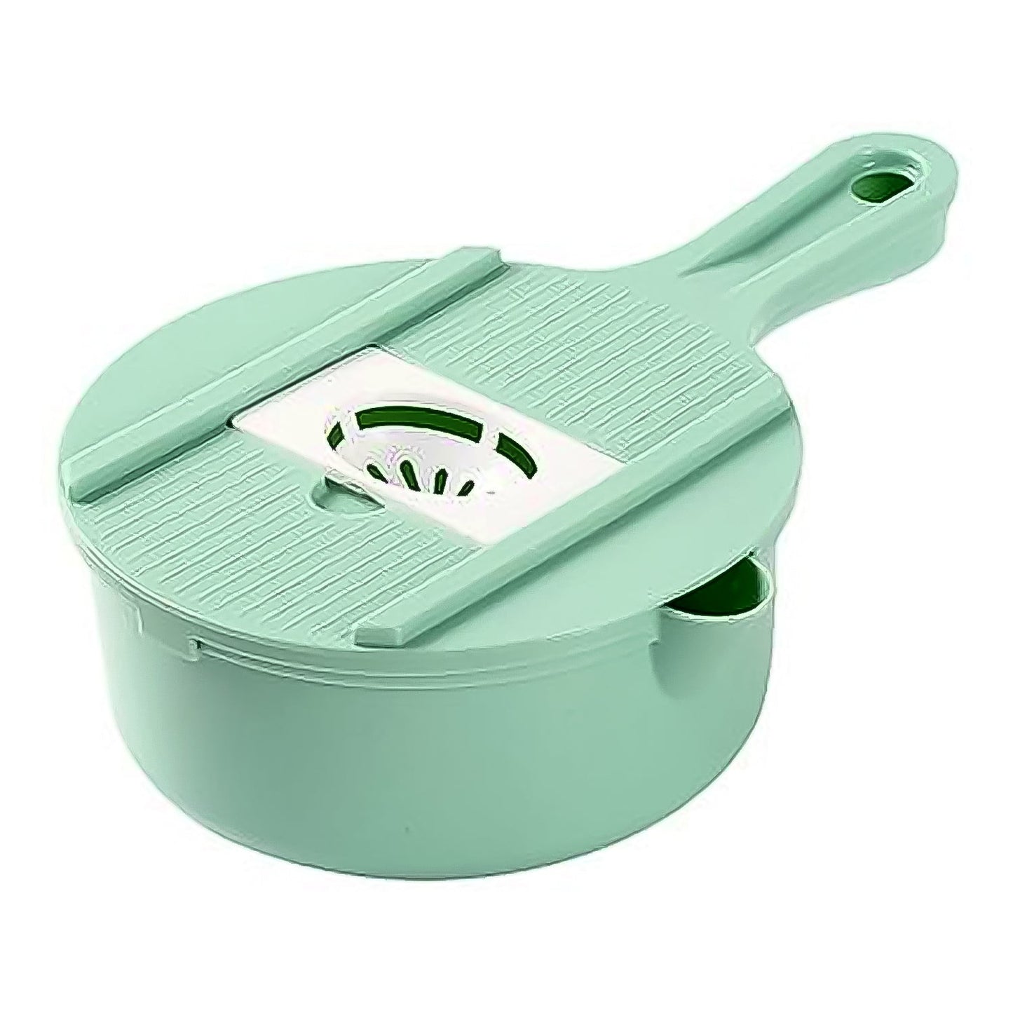 Vegetable Choppers With Drain Basket  6 In 1 Vegetable Slicer Blades (1 Set) Wukusy