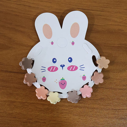 Premium Flower-Shaped Mini Hair Claw Clip Set