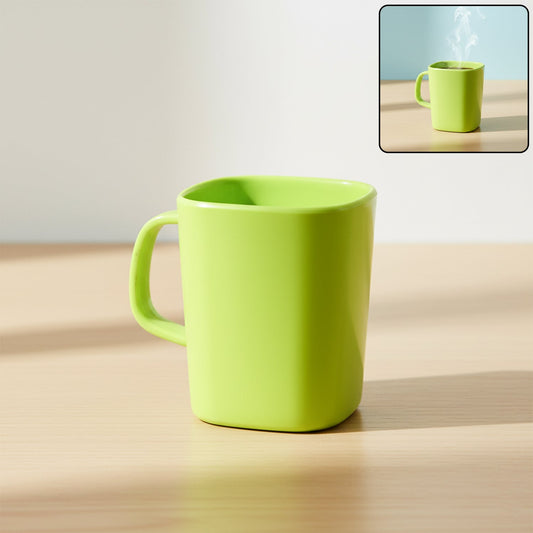 Square Melamine Mug – Premium Durable Lightweight Cup (1 Pc)