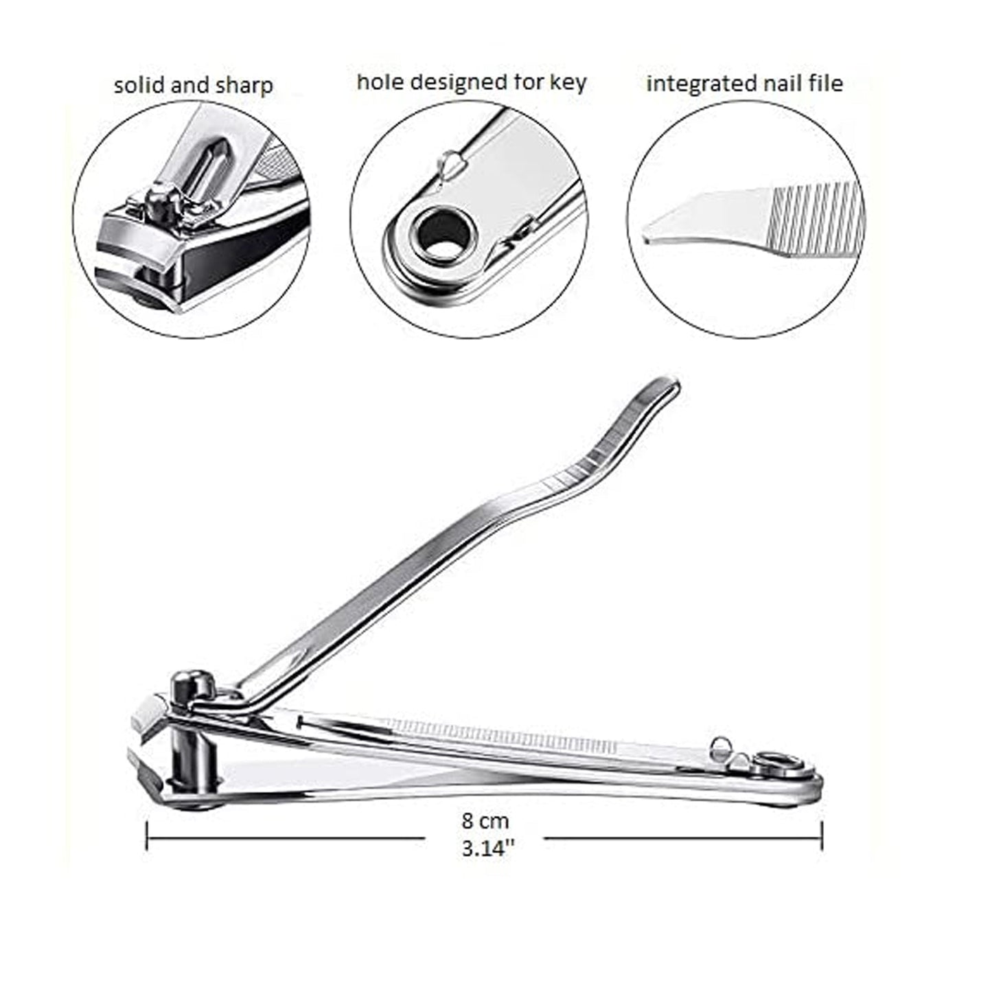 Premium Heavy-Duty Stainless Steel Nail Cutter (1 Pc)