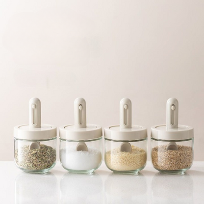 Smart Spoon Glass Spice Jar