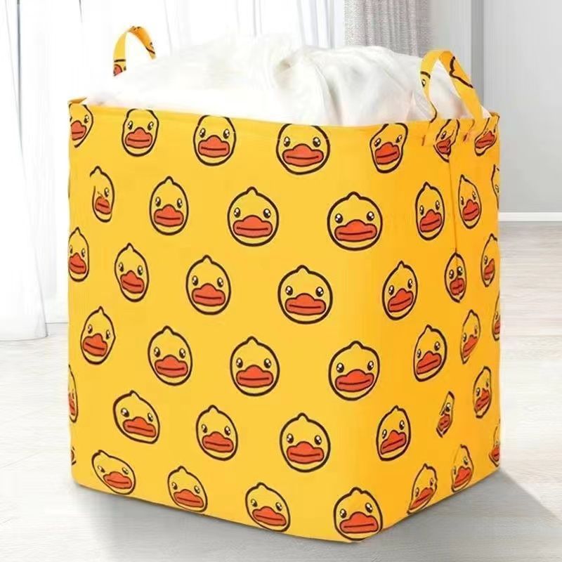 Extra Large 100L Laundry Storage Basket with Drawstring Cover