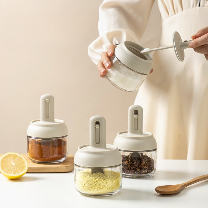 Smart Spoon Glass Spice Jar