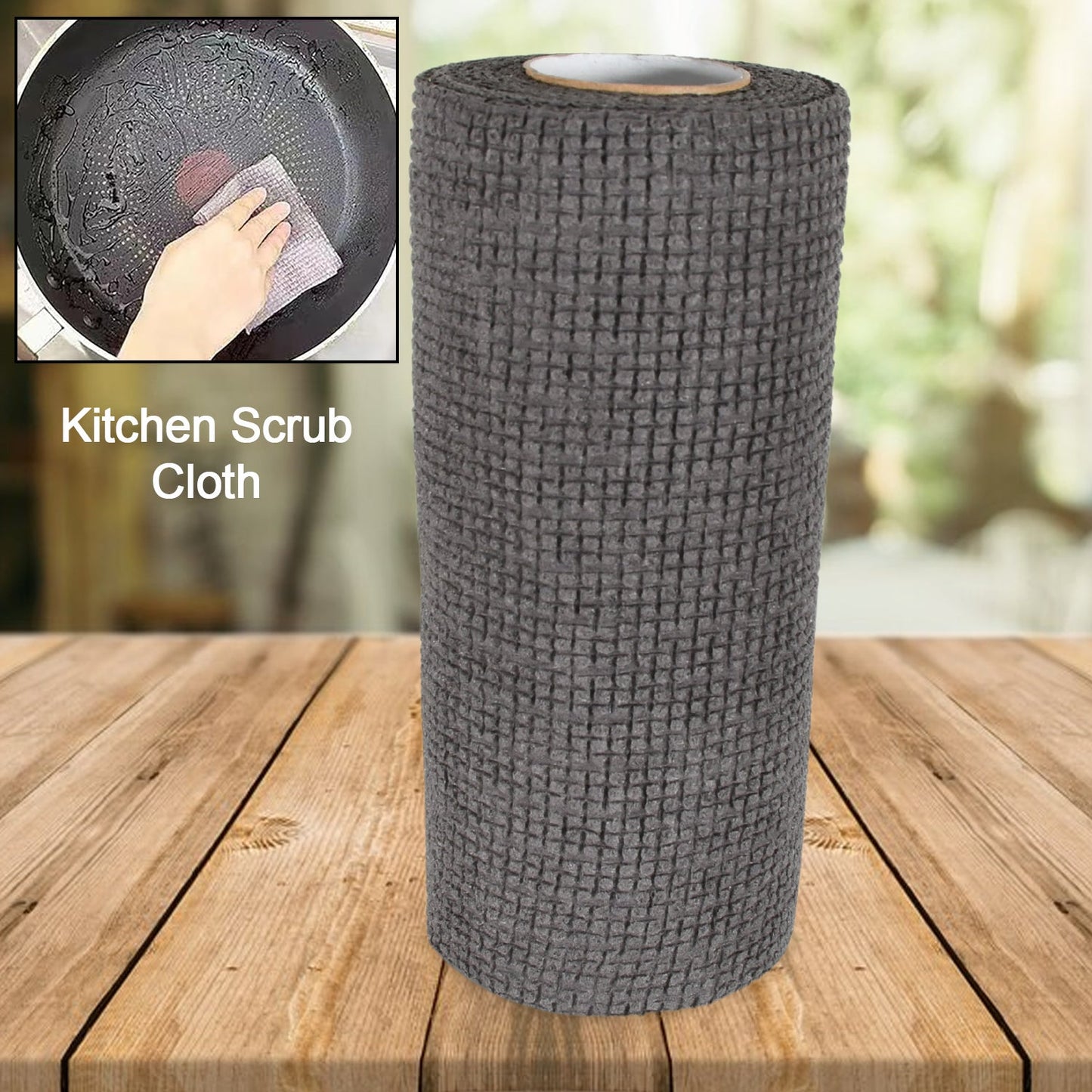 8190 Durable Kitchen Scrub Cloth Microfiber Cleaning Cloth Roll Kitchen Wear-resistant Cloth 2022cm Multipurpose Cleaning Cloths For Kitchen (1pc) Wukusy
