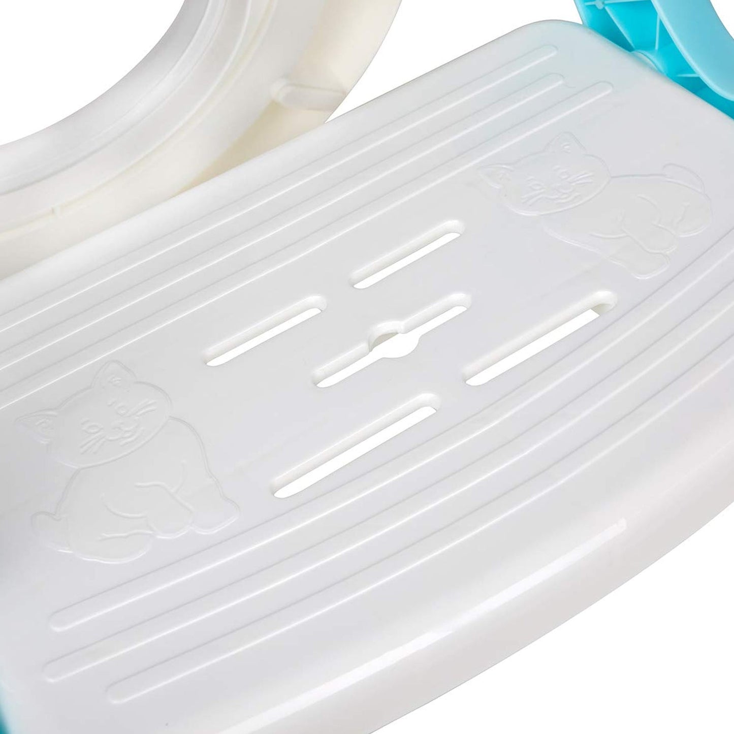 8492 2 In 1 Potty Training Toilet Seat With Step Stool Ladder For Boy And Girl Baby Toddler Kid Childrens Toilet Training Seat Chair With Soft Padded Seat And Sturdy Non-slip Wide Step Make Potty Easier For Your Kids (Multi-color) Wukusy