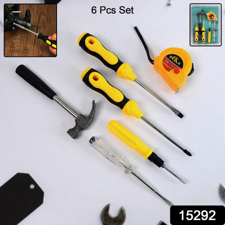 6 In 1 Hand Tool Kit Repair Home Screwdrivers Tool Kit With Tools Including Daily Wukusy