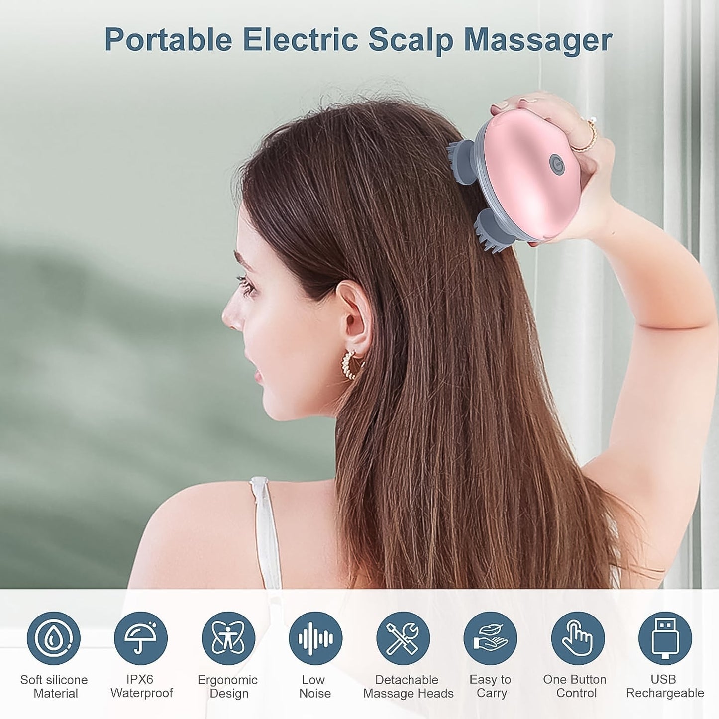 Smart Electric Scalp Massager (1 Pc) Wukusy