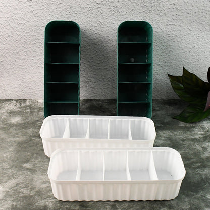 5 Compartments Socks / Handkerchief / Underwear Storage Boxes (pack of 4)