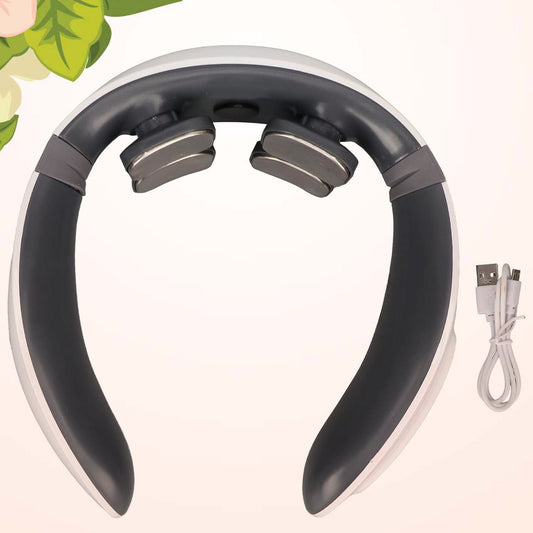 4 Heads Smart Electric Neck And Back Pulse Massager (1 Pc) Wukusy
