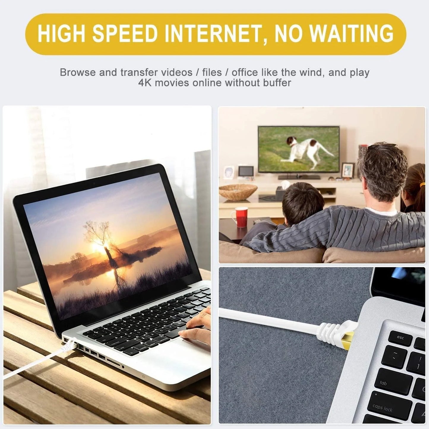 High-Speed LAN Ethernet Cable (2 Meter)