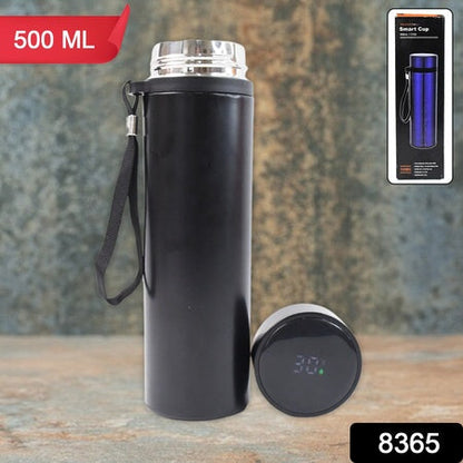 Double Wall Stainless Steel Water Bottle Screen Smart Temperature Display (500ml) Wukusy