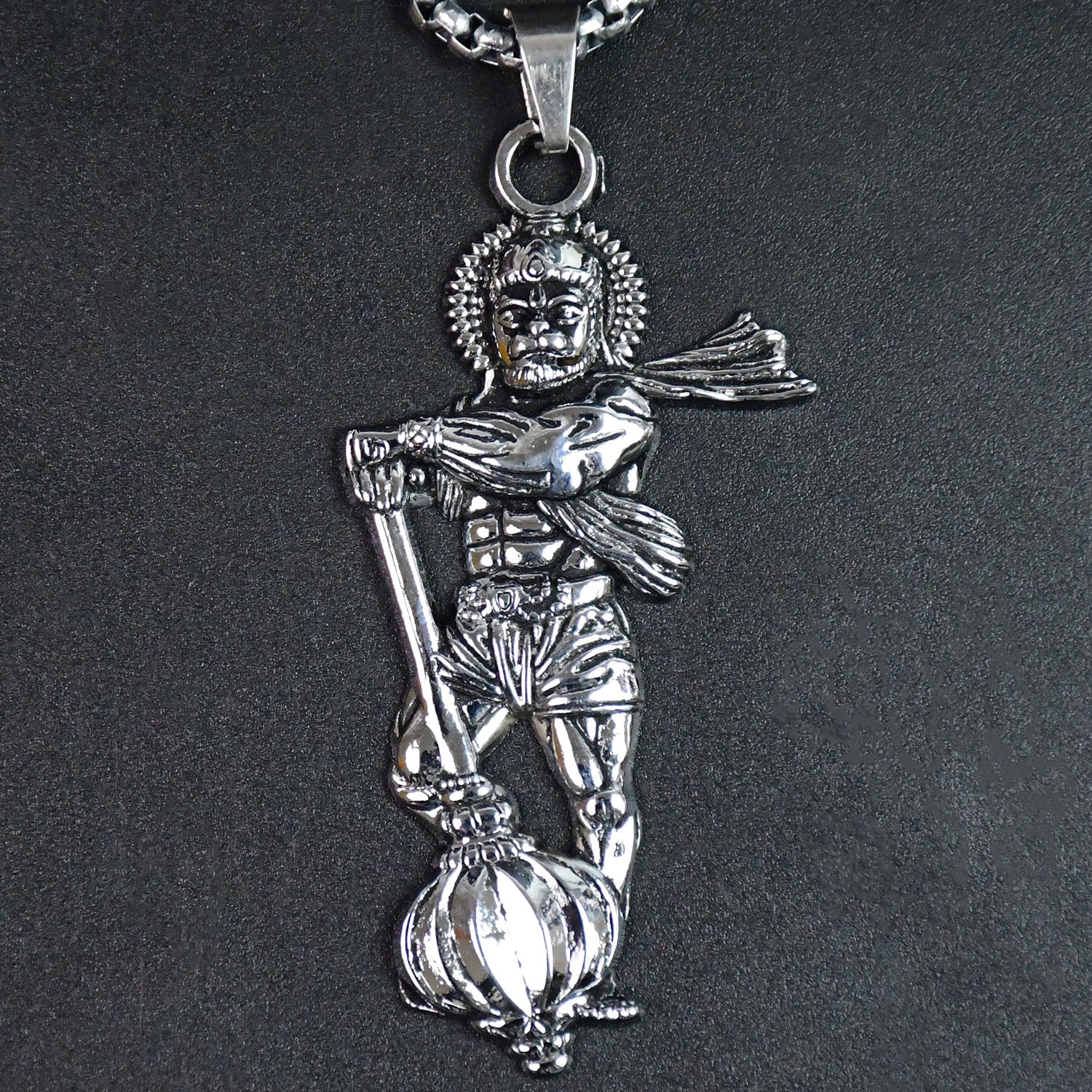 Hanuman Ji Pendant With Gada Religious Jewellery For Men And Women (1 Pc) Wukusy