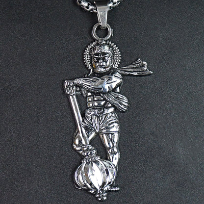 Hanuman Ji Pendant With Gada Religious Jewellery For Men And Women (1 Pc) Wukusy