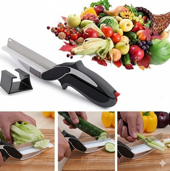 Clever Cutter 2-in-1 kitchen knife Dropdash