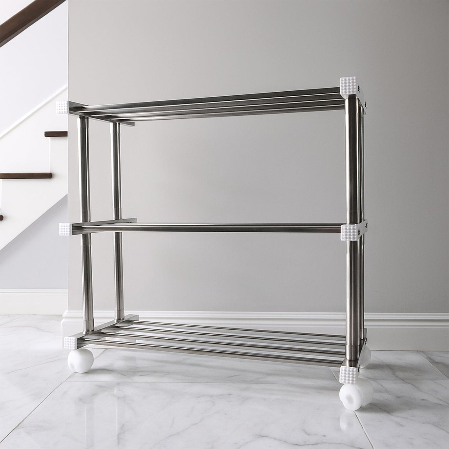 Supermom Stainless Steel Multipurpose Shoe & Storage Rack - (1 pc)