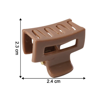 Stylish Mini Hair Claw Clips Set, 12 Pc