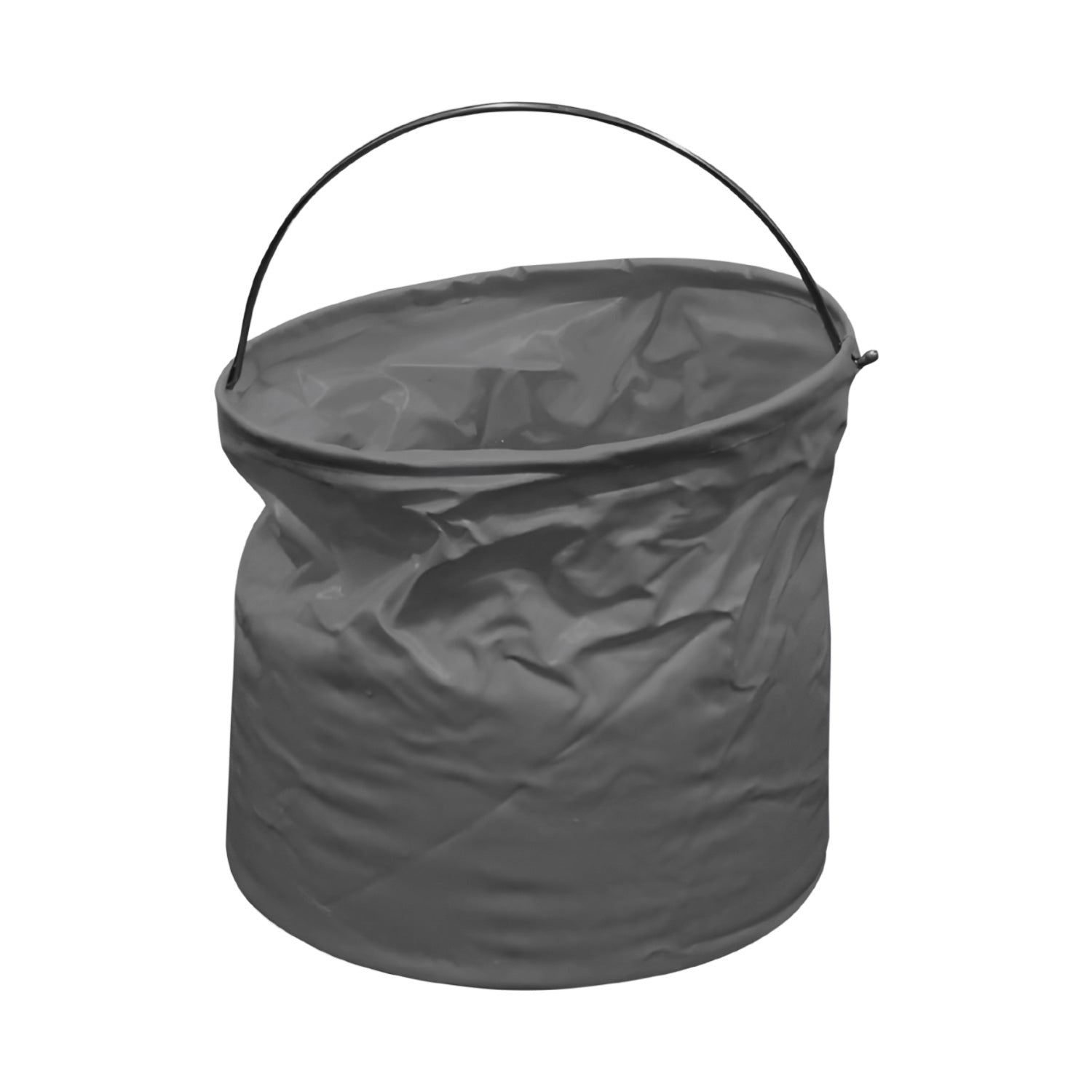 17965 Folding Bucket Portable Round Bucket Simple Bucket With Handle Multi-functional For Outdoor Use Fishing Car Washing Cleaning Disaster Prevention Portable Lightweight Durable (1 Pc  Mix Color) Wukusy