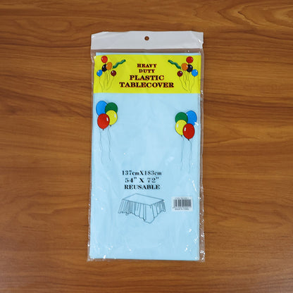 Waterproof Disposable Plastic Table Cover 137 × 183 cm