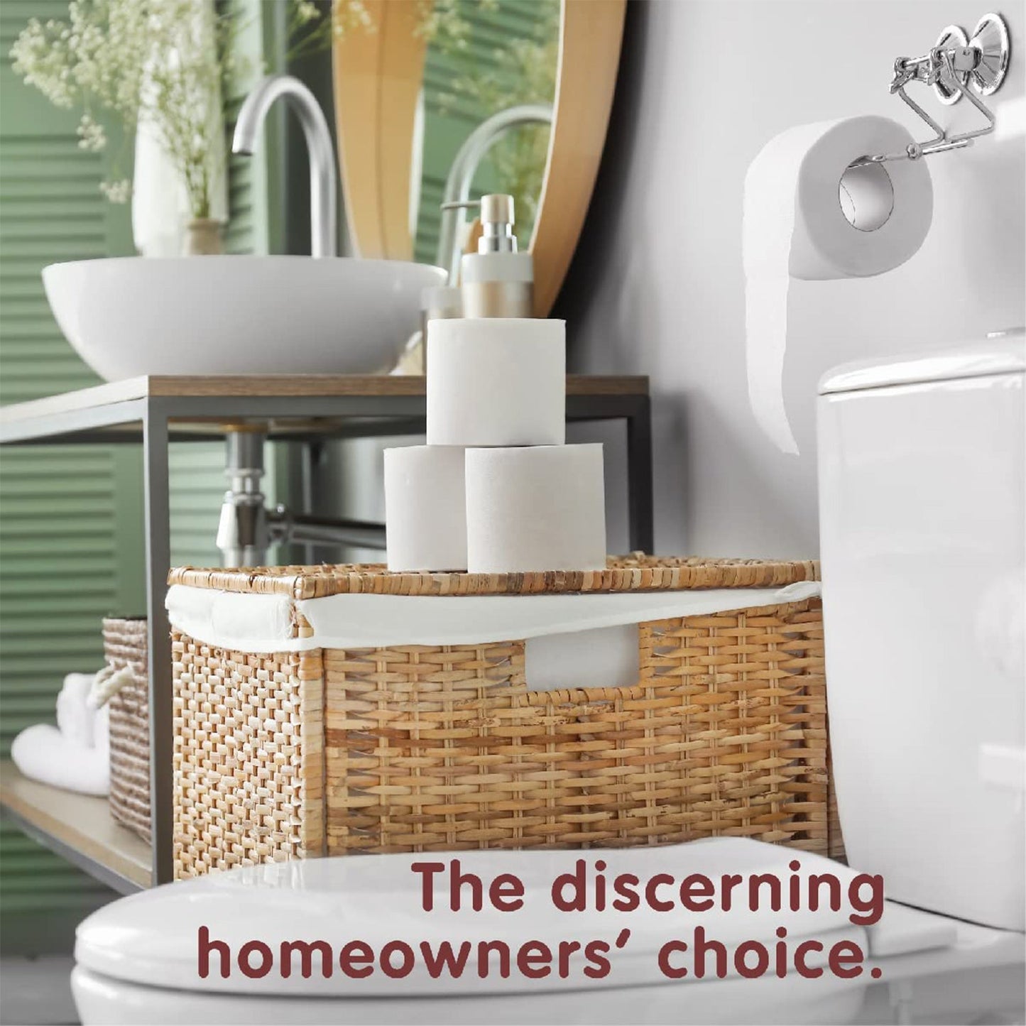 Toilet Tissue Rolls – Soft Embossed Bathroom Tissue, 220 Sheets × 10 Rolls