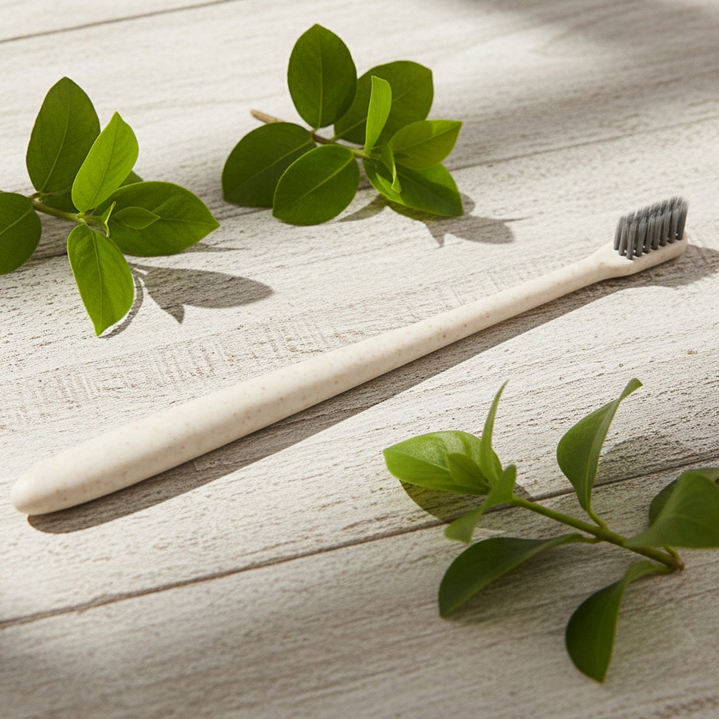 Wheat Straw Soft-Bristle Toothbrush for Deep Cleaning & Dental Care (1 Pc)