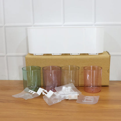 Wall Mounted Toothbrush Holder Set (1 Set)