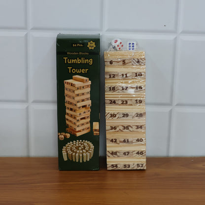 Tumbling Tower Wooden Blocks Game - (Set)