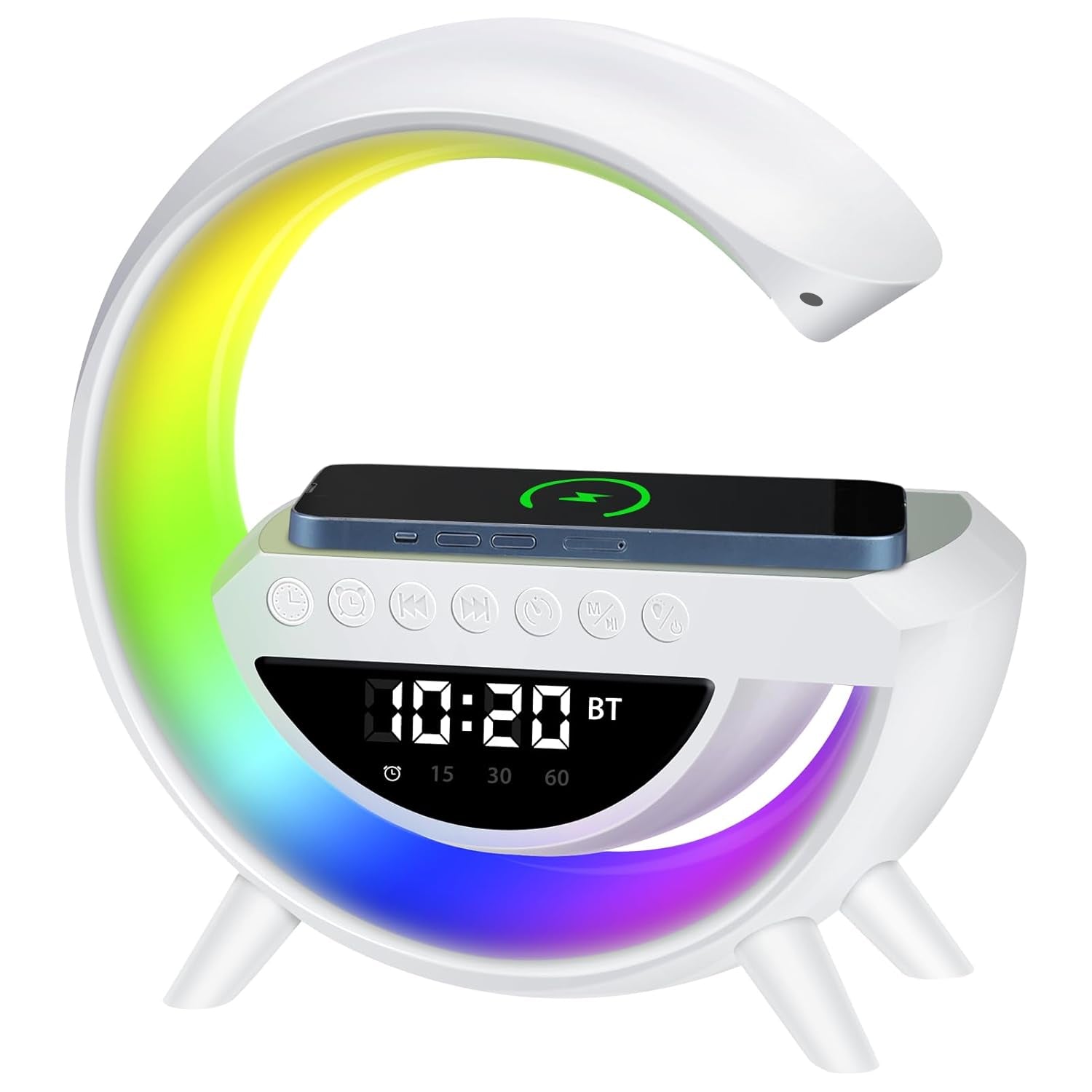 G Lamp Speaker - 3-in-1 Bluetooth Speaker With Fast Wireless Charging (1 Pc) Wukusy